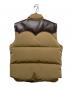 SUGAR CANE (シュガーケーン) LEATHER YOKE T/C DOWN VEST ブラウン サイズ:L：15000円