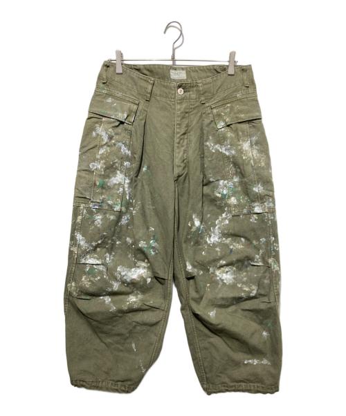 HERILL（ヘリル）HERILL (ヘリル) Duck Cargopants Splash カーキ サイズ:2の古着・服飾アイテム