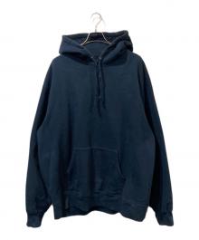 SUPREME（シュプリーム）の古着「Satin Applique Hooded Sweatshirt」｜ネイビー