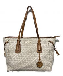MICHAEL KORS（マイケルコース）の古着「シグネチャートートバッグ」｜ベージュ×ブラウン