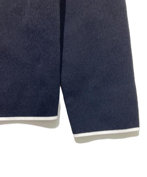 icB（アイシービー）icB (アイシービー) シンセティックフルニードル ハーフジップニット ネイビー サイズ:Sの古着・服飾アイテム