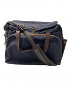 FILSONフィルソン）の古着「24-HOUR TIN BRIEFCASE」｜ネイビー×ブラウン