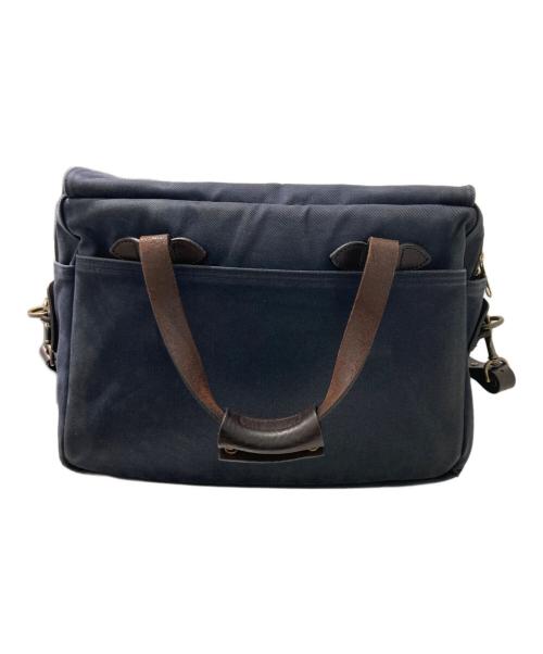 FILSON（フィルソン）FILSON (フィルソン) 24-HOUR TIN BRIEFCASE ネイビー×ブラウンの古着・服飾アイテム