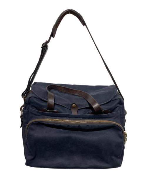 FILSON（フィルソン）FILSON (フィルソン) 24-HOUR TIN BRIEFCASE ネイビー×ブラウンの古着・服飾アイテム