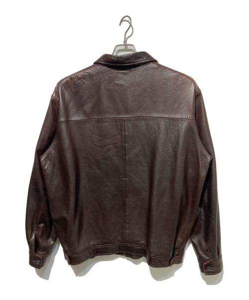 POLO RALPH LAUREN（ポロ・ラルフローレン）POLO RALPH LAUREN (ポロ・ラルフローレン) レザースイングトップ ブラウン サイズ:LLの古着・服飾アイテム