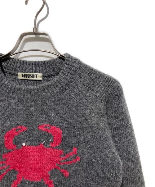 NKNIT（ンニット）NKNIT (ンニット) coastal creatures knit グレー サイズ:1の古着・服飾アイテム