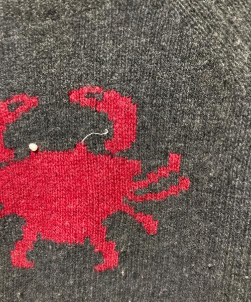 NKNIT（ンニット）NKNIT (ンニット) coastal creatures knit グレー サイズ:1の古着・服飾アイテム