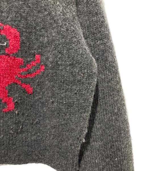 NKNIT（ンニット）NKNIT (ンニット) coastal creatures knit グレー サイズ:1の古着・服飾アイテム