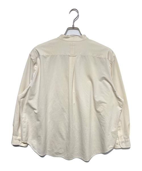 J.PRESS（ジェイプレス）J.PRESS (ジェイプレス) バンドカラーシャツ ベージュ サイズ:Sの古着・服飾アイテム