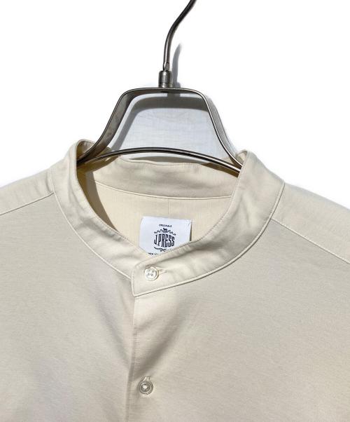 J.PRESS（ジェイプレス）J.PRESS (ジェイプレス) バンドカラーシャツ ベージュ サイズ:Sの古着・服飾アイテム
