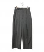 BIOTOPビオトープ）の古着「softslim high W slacks」｜グレー