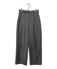 BIOTOP（ビオトープ）の古着「softslim high W slacks」｜グレー