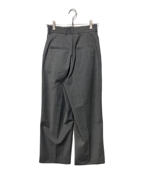 BIOTOP（ビオトープ）BIOTOP (ビオトープ) softslim high W slacks グレーの古着・服飾アイテム