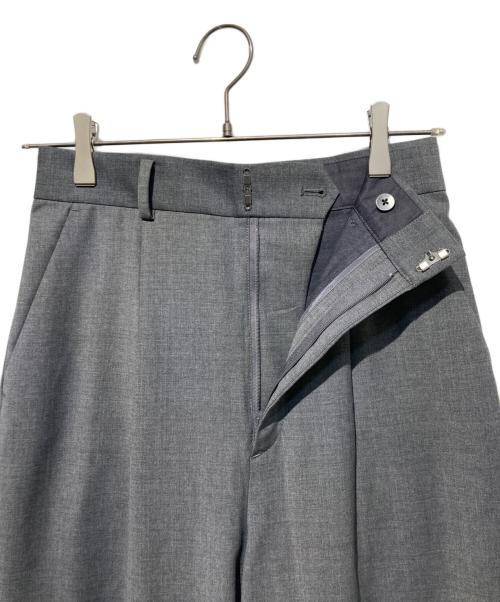 BIOTOP（ビオトープ）BIOTOP (ビオトープ) softslim high W slacks グレーの古着・服飾アイテム