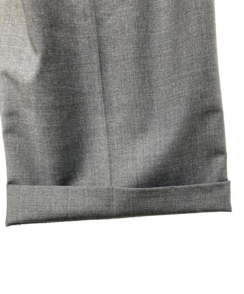 BIOTOP（ビオトープ）BIOTOP (ビオトープ) softslim high W slacks グレーの古着・服飾アイテム