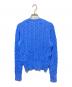 POLO RALPH LAUREN (ポロ・ラルフローレン) ケーブルニットカーディガン ブルー サイズ:M：10000円