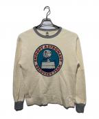 TOYS MCCOY×PEANUTSトイズマッコイ×ピーナッツ）の古着「ビッグワッフルロンＴ」｜グレー×ベージュ