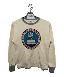 TOYS MCCOY×PEANUTS（トイズマッコイ×ピーナッツ）の古着「ビッグワッフルロンＴ」｜グレー×ベージュ