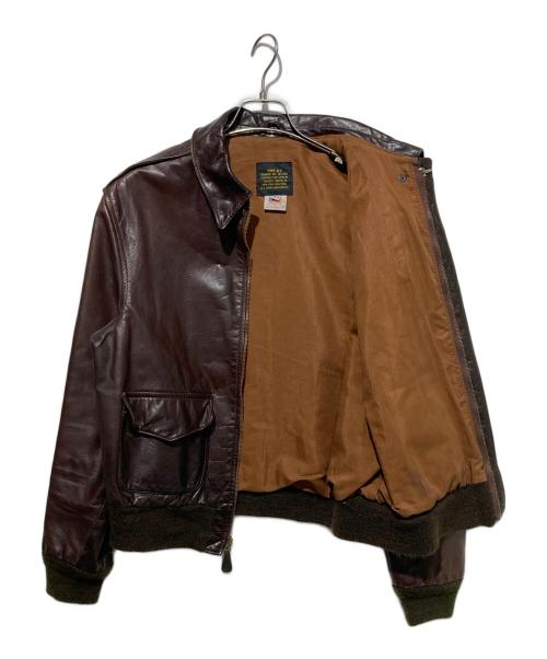 AVIREX（アヴィレックス）AVIREX (アヴィレックス) Ａ-2フライトジャケット ブラウン サイズ:44の古着・服飾アイテム