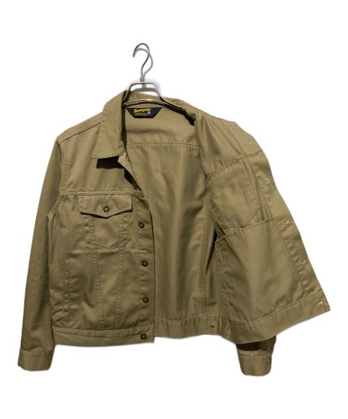 BLUCO WORK GARMENT（ブルコ ワーク ガーメント）BLUCO WORK GARMENT (ブルコ ワーク ガーメント) トラッカージャケット ベージュ サイズ:Mの古着・服飾アイテム