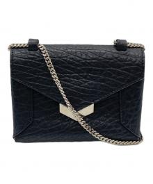 JIMMY CHOO（ジミーチュウ）の古着「レイラ チェーンショルダーバッグ」｜ブラック