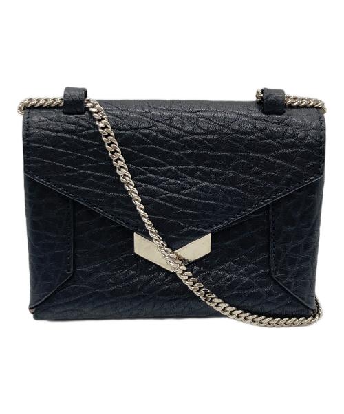 JIMMY CHOO（ジミーチュウ）JIMMY CHOO (ジミーチュウ) レイラ チェーンショルダーバッグ ブラックの古着・服飾アイテム
