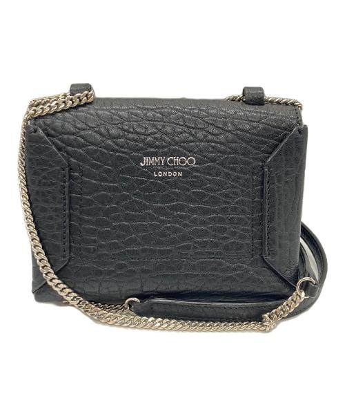 JIMMY CHOO（ジミーチュウ）JIMMY CHOO (ジミーチュウ) レイラ チェーンショルダーバッグ ブラックの古着・服飾アイテム