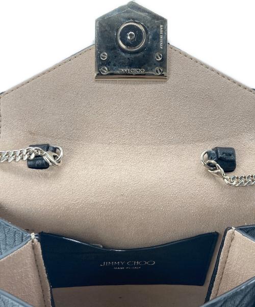 JIMMY CHOO（ジミーチュウ）JIMMY CHOO (ジミーチュウ) レイラ チェーンショルダーバッグ ブラックの古着・服飾アイテム