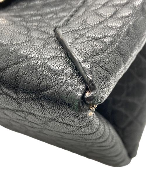 JIMMY CHOO（ジミーチュウ）JIMMY CHOO (ジミーチュウ) レイラ チェーンショルダーバッグ ブラックの古着・服飾アイテム