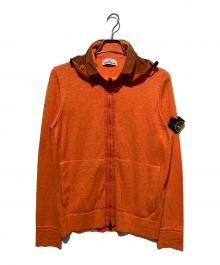 STONE ISLAND（ストーンアイランド）の古着「切替ジップパーカー」｜オレンジ
