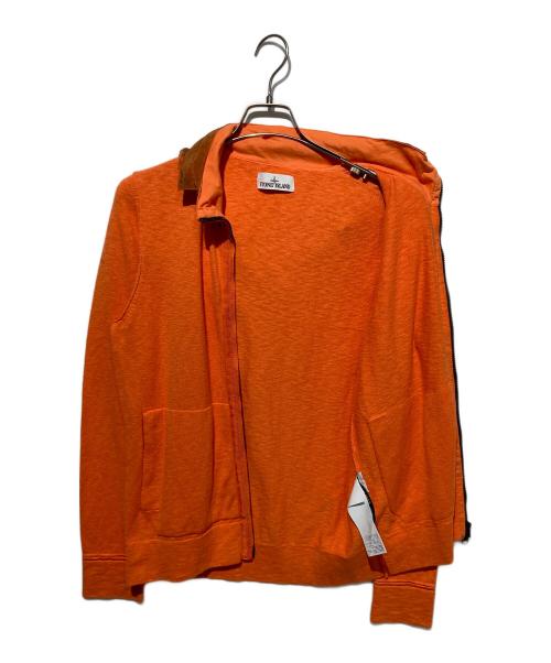 STONE ISLAND（ストーンアイランド）STONE ISLAND (ストーンアイランド) 切替ジップパーカー オレンジ サイズ:Mの古着・服飾アイテム
