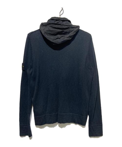 STONE ISLAND（ストーンアイランド）STONE ISLAND (ストーンアイランド) 切替ジップパーカー ブラック サイズ:Mの古着・服飾アイテム