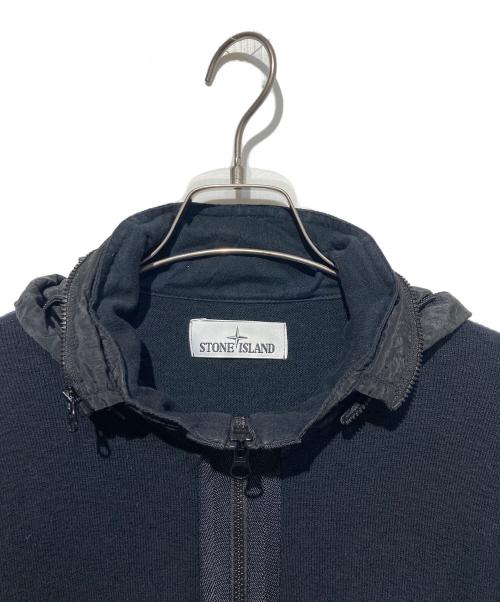 STONE ISLAND（ストーンアイランド）STONE ISLAND (ストーンアイランド) 切替ジップパーカー ブラック サイズ:Mの古着・服飾アイテム