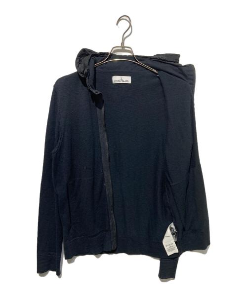 STONE ISLAND（ストーンアイランド）STONE ISLAND (ストーンアイランド) 切替ジップパーカー ブラック サイズ:Mの古着・服飾アイテム