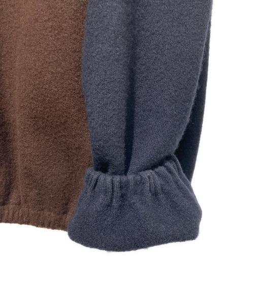 TODAYFUL（トゥデイフル）TODAYFUL (トゥデイフル) Wool 100% Piping Pullover ブラウン×ネイビー サイズ:Fの古着・服飾アイテム