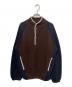 TODAYFUL（トゥデイフル）の古着「Wool 100% Piping Pullover」｜ブラウン×ネイビー