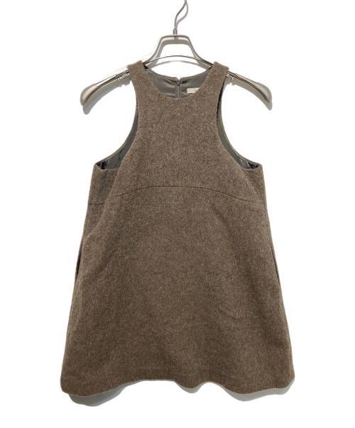 CLANE（クラネ）CLANE (クラネ) WOOL SHAGGY MINI ONEPIECE ブラウン サイズ:1の古着・服飾アイテム