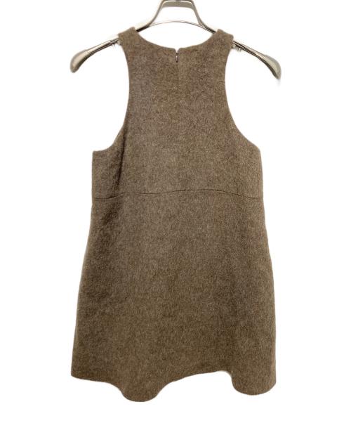 CLANE（クラネ）CLANE (クラネ) WOOL SHAGGY MINI ONEPIECE ブラウン サイズ:1の古着・服飾アイテム