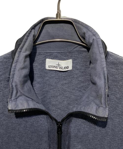 STONE ISLAND（ストーンアイランド）STONE ISLAND (ストーンアイランド) 切替ジップパーカー ブルー サイズ:Mの古着・服飾アイテム