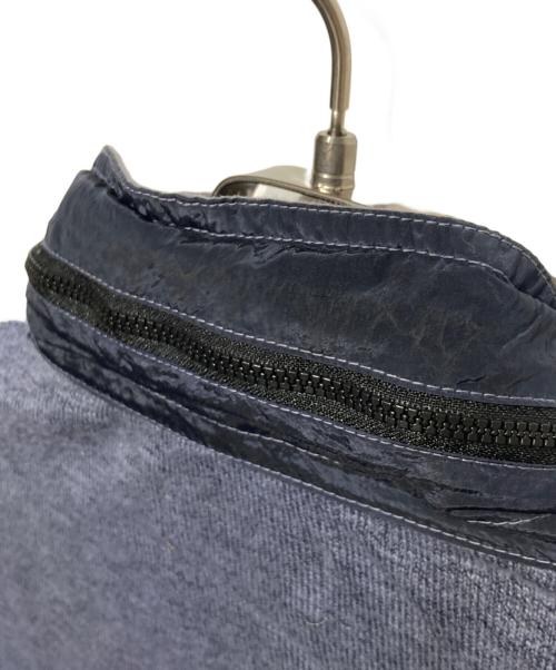 STONE ISLAND（ストーンアイランド）STONE ISLAND (ストーンアイランド) 切替ジップパーカー ブルー サイズ:Mの古着・服飾アイテム