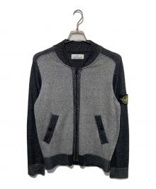 STONE ISLAND（ストーンアイランド）の古着「ニットブルゾン」｜グレー
