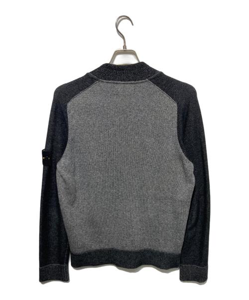 STONE ISLAND（ストーンアイランド）STONE ISLAND (ストーンアイランド) ニットブルゾン グレー サイズ:Mの古着・服飾アイテム
