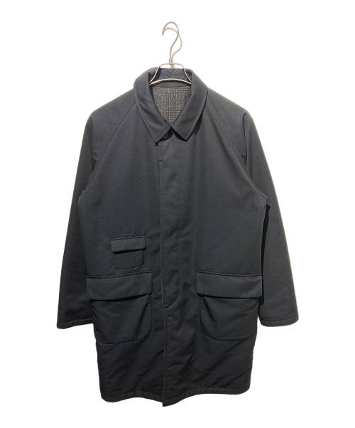 BEAMS PLUS（ビームスプラス）BEAMS PLUS (ビームスプラス) リバーシブルオーバーコート ブラック×グレー サイズ:Ｍの古着・服飾アイテム