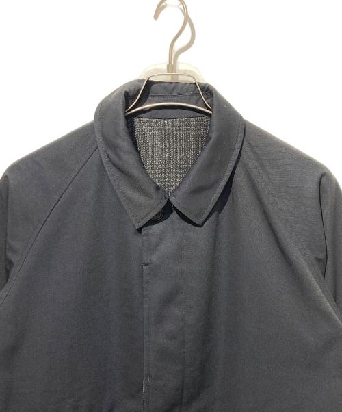 BEAMS PLUS（ビームスプラス）BEAMS PLUS (ビームスプラス) リバーシブルオーバーコート ブラック×グレー サイズ:Ｍの古着・服飾アイテム