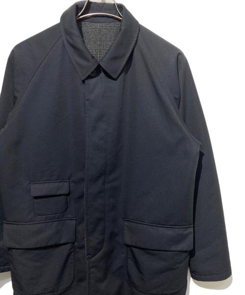 BEAMS PLUS（ビームスプラス）BEAMS PLUS (ビームスプラス) リバーシブルオーバーコート ブラック×グレー サイズ:Ｍの古着・服飾アイテム