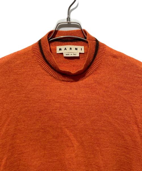 MARNI（マルニ）MARNI (マルニ) モヘア混モックネックニット オレンジ サイズ:46の古着・服飾アイテム