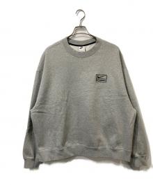 NIKE×stussy（ナイキ×ステューシー）の古着「フリース クルーネック スウェット」｜グレー