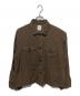 maison de soil homme（メゾンドソイルオム）の古着「リネンシャツジャケット」｜ブラウン