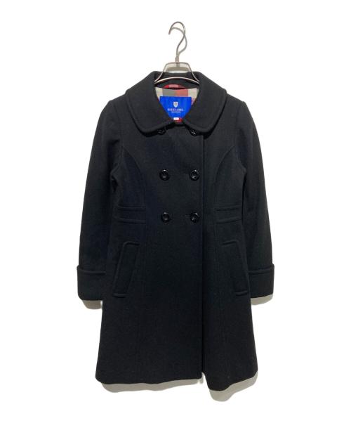 BLUE LABEL CRESTBRIDGE（ブルーレーベルクレストブリッジ）BLUE LABEL CRESTBRIDGE (ブルーレーベルクレストブリッジ) ウールダブルコート ブラック サイズ:不明の古着・服飾アイテム