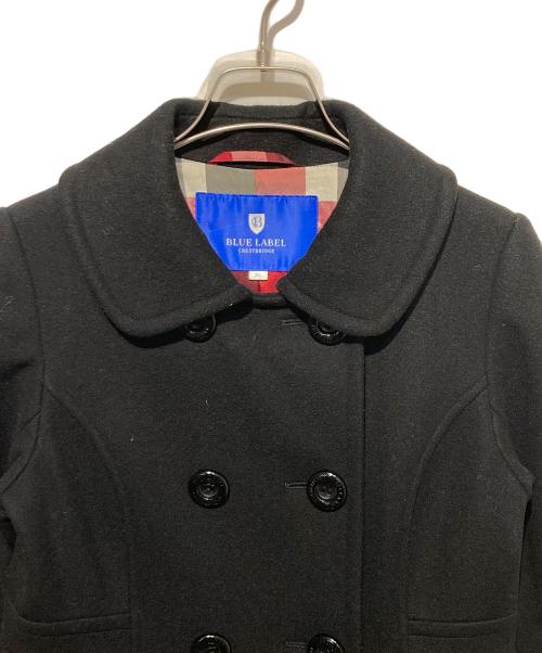 BLUE LABEL CRESTBRIDGE（ブルーレーベルクレストブリッジ）BLUE LABEL CRESTBRIDGE (ブルーレーベルクレストブリッジ) ウールダブルコート ブラック サイズ:不明の古着・服飾アイテム